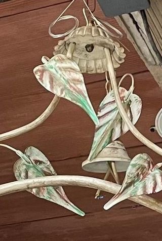 Lampadario Sospensione 3 luci stile floreale