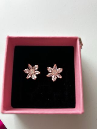 Pendientes Pandora Flor Oro Rosa OFERTA HOY