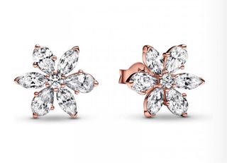 Pendientes Pandora Flor Oro Rosa OFERTA HOY