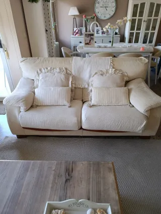 Sofá 3+2 plazas beige