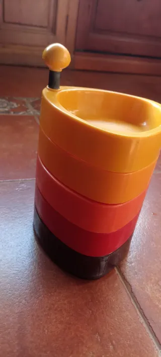 Bandeja aperitivos vintage vertical plástico