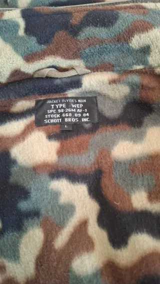 Parka Schott Militar Verde Talla L