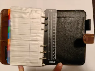 Agenda Giornaliera in Vera Pelle