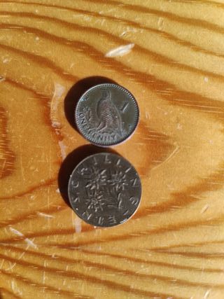 2 Monedas: Gibraltar 1996 y Austria 1962