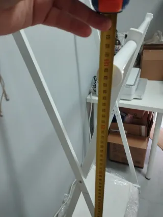 Perchero doble con estante