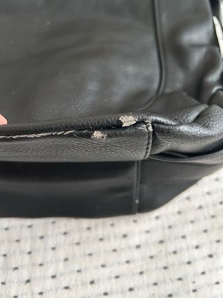 Bolso Desigual Negro Flores Bordadas