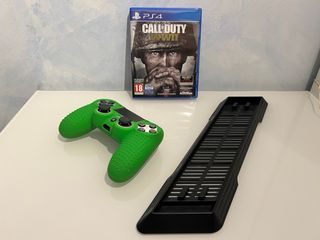 PS4 Pro 1TB Jet Black, con dos mandos, base y COD.