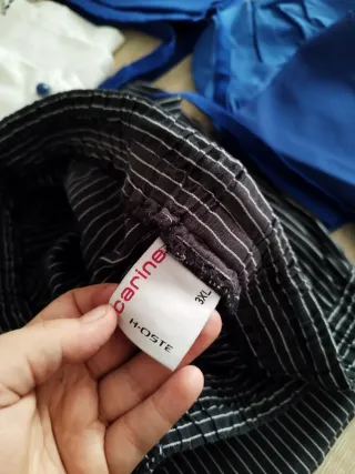 Divisa da chef bianca e blu