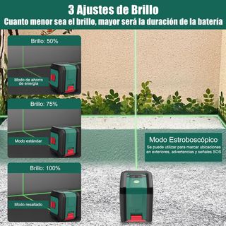 HYCHIKA Nivel Láser Autonivelante 15M, Nivel Laser