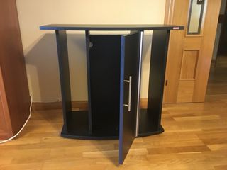 Acuario Pecera Wave con Mueble Negro