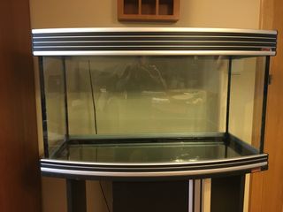 Acuario Pecera Wave con Mueble Negro