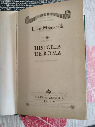 HISTORIA DE ROMA. Indro Montanelli