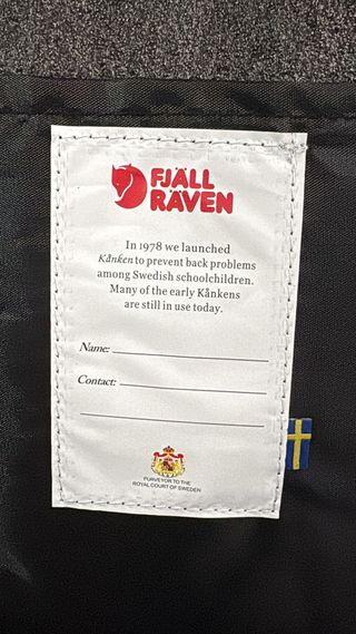 Zaino Fjallraven Kanken Nero Rosso