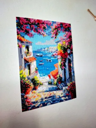 Quadro borgo di mare (Fatto a mano)