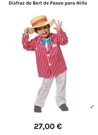 Disfraz Bert Mary Poppins 7-9 años