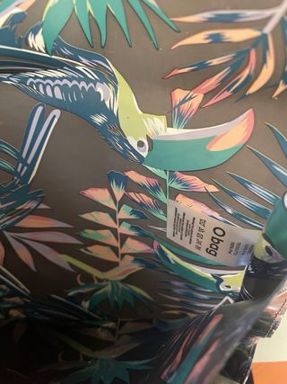 O bag Trousse donna fantasia tropicale