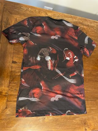 Maglia Adidas uomo fantasia rossa nera
