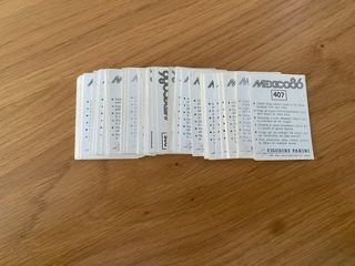 Lote 87 cromos Panini Mundial México 1986