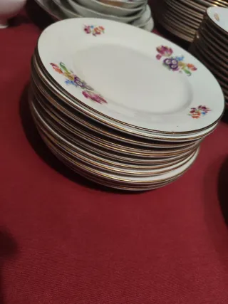 Antigua vajilla china Vigo floral