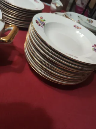 Antigua vajilla china Vigo floral