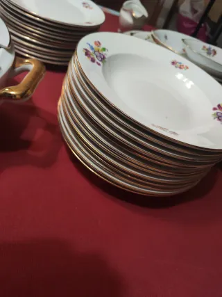 Antigua vajilla china Vigo floral