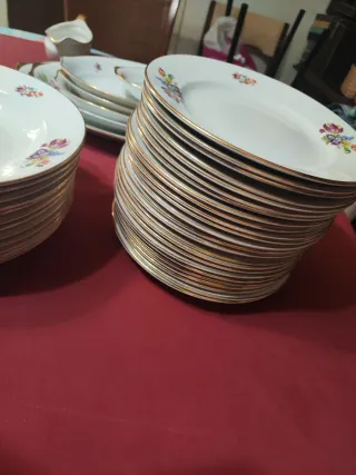 Antigua vajilla china Vigo floral