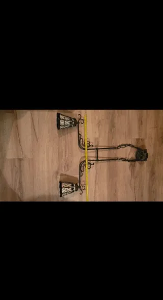 Lámpara de pared vintage hierro forjado