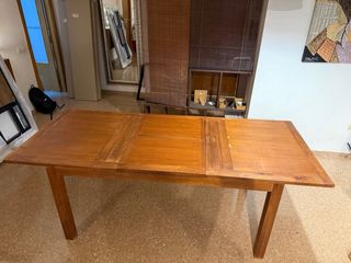 Mesa comedor extensible madera