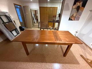 Mesa comedor extensible madera