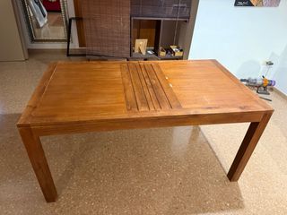 Mesa comedor extensible madera