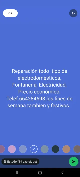 Fontaneria ,electricidad ,reparaciones de lavadora