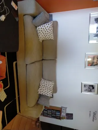 Divano 3/4 posti Dema beige tessuto 80 kg