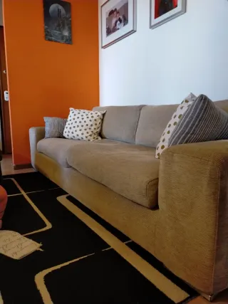 Divano 3/4 posti Dema beige tessuto 80 kg