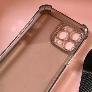 Custodia trasparente iPhone 13 Pro Max + cordino/manico