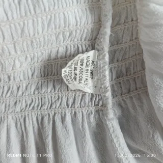 Blusa blanca vintage talla S