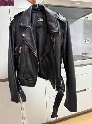 Chaqueta Piel Zara Mujer