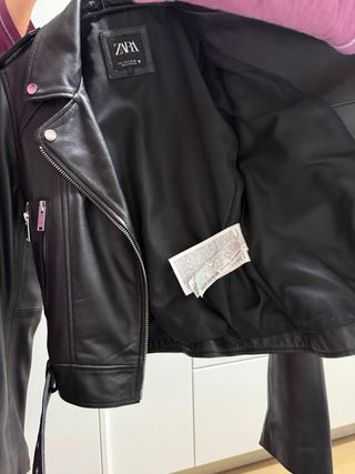 Chaqueta Piel Zara Mujer