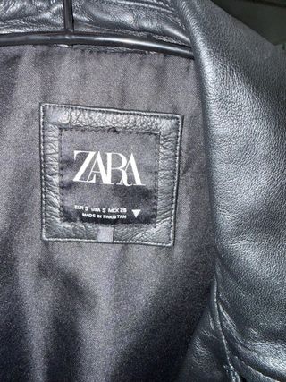Chaqueta Piel Zara Mujer