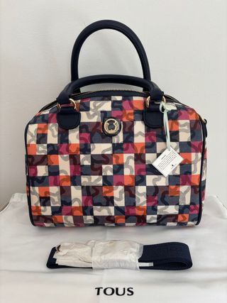 Bolso Tous Bowling Kaos Cuadrados Multicolor