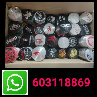 4 Tapabuje Volkswagen azul 65mm centro rueda llant