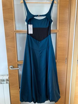 Vestido Zara Azul Petróleo