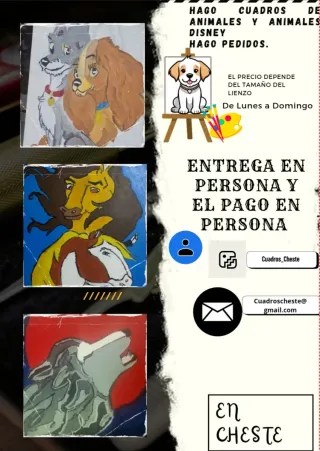 Cuadros personalizados de animales y Disney