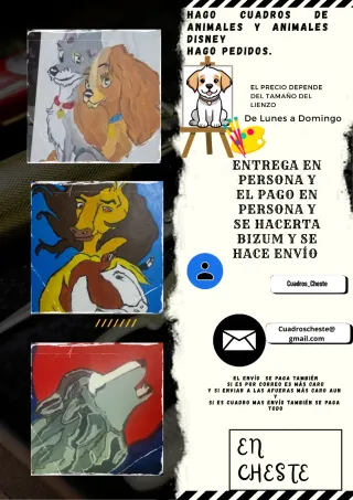 Cuadros personalizados de animales y Disney
