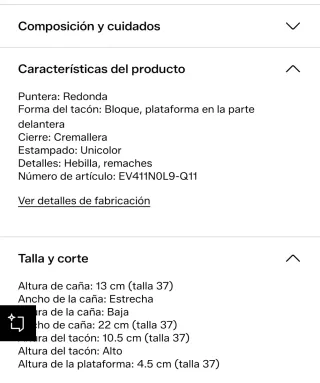 Botines negros con plataforma y tachuelas