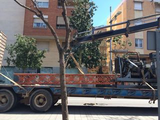 Vigas celosía apeadero ferroviario