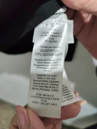 Chaqueta Kalenji Hombre Talla XXL Negra y Amarilla