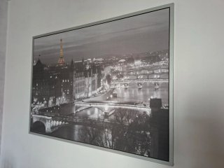 Cuadro grande de París. Ikea.