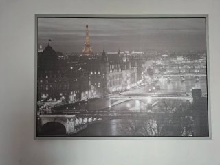 Cuadro grande de París. Ikea.