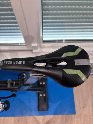 Bicicleta Spinning BodyTone Negra y Verde