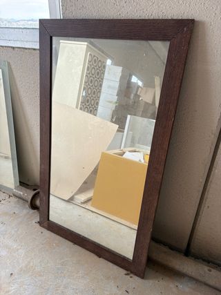 Espejo Madera Roble Tinte Wengué 60x100cm